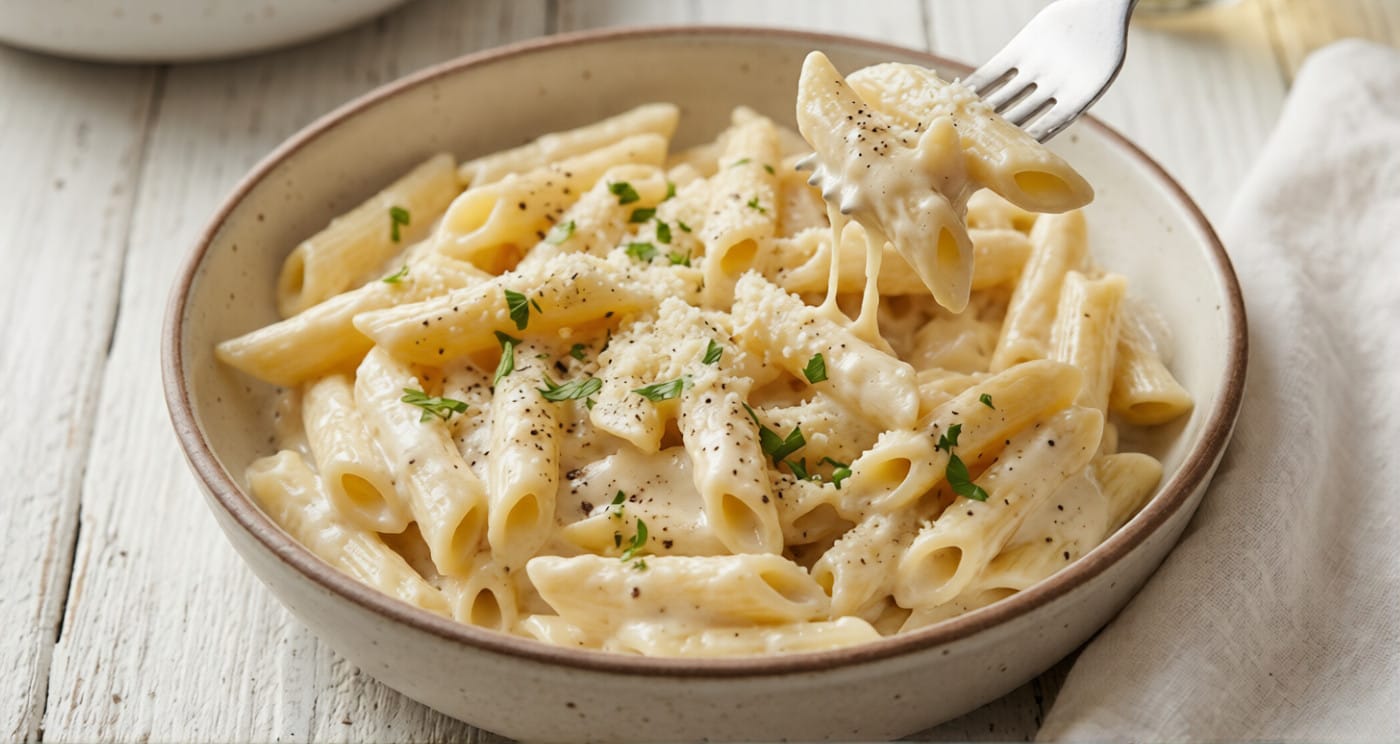 White Sauce Pasta Yummy
